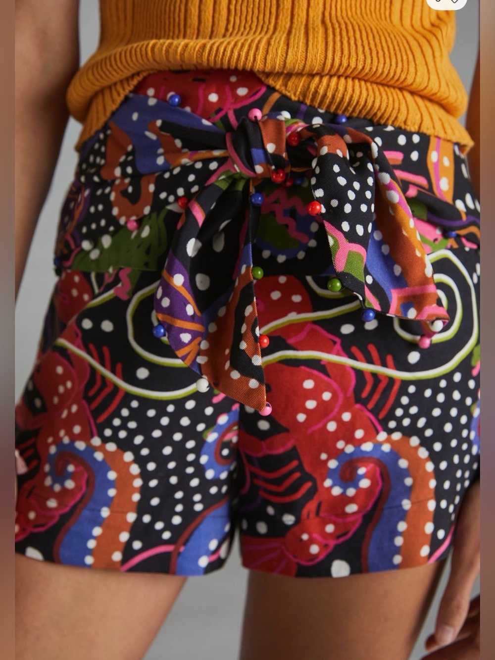 FARM RIO Marine Sea Creatures Shorts Size Medium VGUC